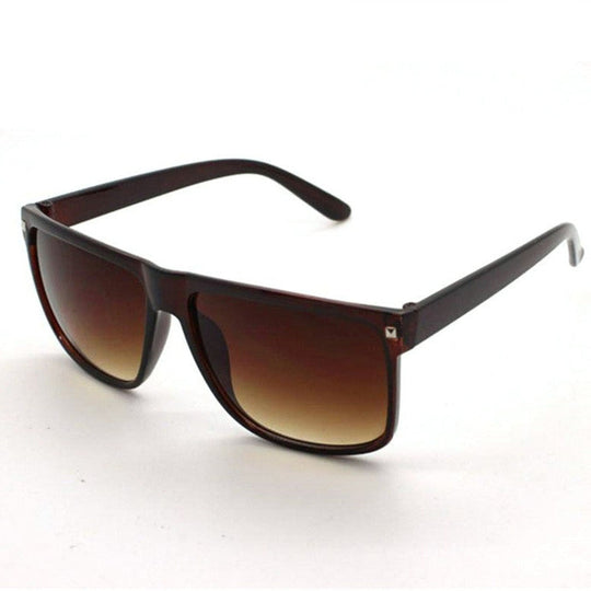 Big Square Frame Flat Top Top New Fashion Sunglasses Women Men Retro Sun Glasses