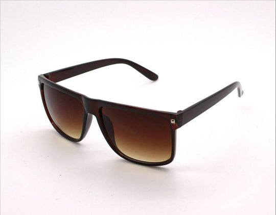 Big Square Frame Flat Top Top New Fashion Sunglasses Women Men Retro Sun Glasses