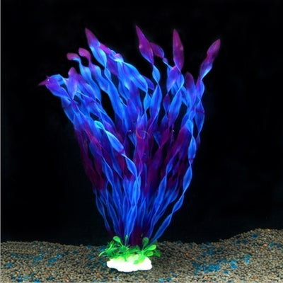 Multicolor Fish Tank Seaweed Ocean Scene Artificial Water Fish Tank Ornament Grass Aquarium Plants Aquarium Decoration