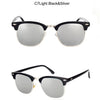 LeonLion 100% Polarized Vintage Semi-Rimless Brand Designer Sunglasses Women/Men Classic Oculos De Sol Gafas Retro Sun Glasses