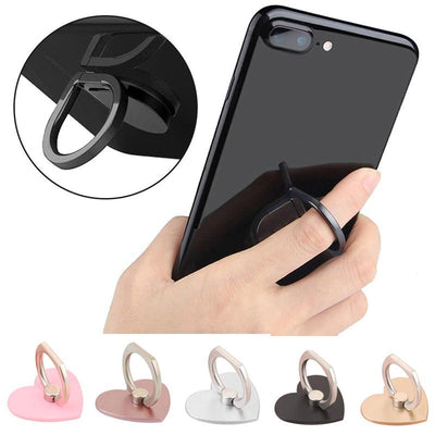 Heart Shape Mobile Phone Stand Cell Phone Holder Convenient Multi Colors Finger Grip secure bracket