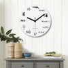 Fashion Acrylic Wall Clock Modern Design Novelty Maths Equation Clock Horloge Art Wall Watch Relogio De Parede Home Decor