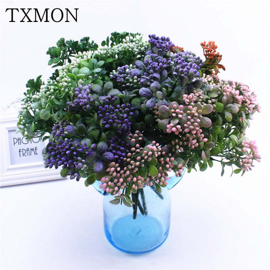Vivid Artificial Wild Fruit Flower Bouquet