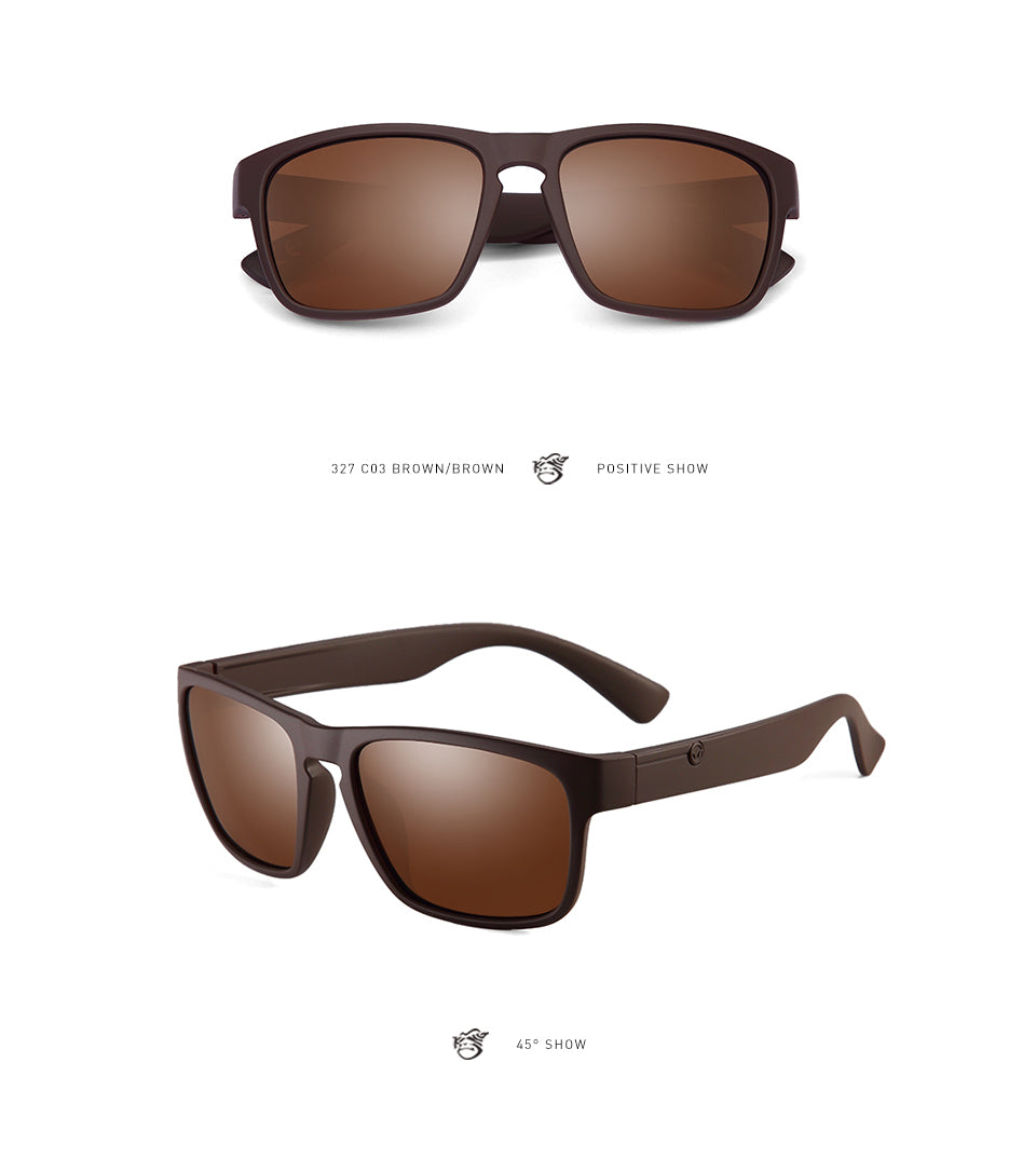 POLARKING Brand Polarized Sunglasses For Men Wayfarer Oculos de sol Men's Fashion Square Driving Eyewear Travel Sun Glasses