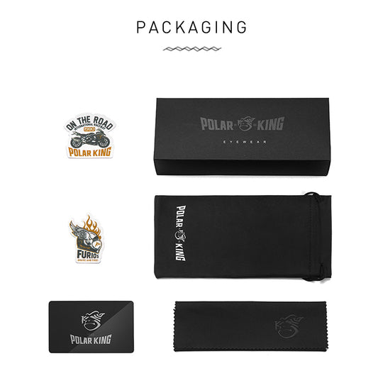 POLARKING Brand Polarized Sunglasses For Men Wayfarer Oculos de sol Men's Fashion Square Driving Eyewear Travel Sun Glasses