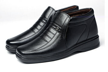 middle-aged and old men's cotton shoes add wool warm winter leisure antiskid dad male cotton boots snow boots