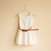 Girl's Lace Party Dress With Belt
