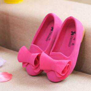 Bekamille Children Spring Autumn Shoes Girls Single Princess Shoes Kids Girls Casual Big Bow Sneakers  Size 21-36