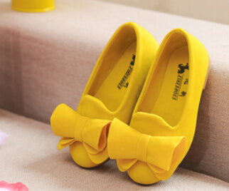 Bekamille Children Spring Autumn Shoes Girls Single Princess Shoes Kids Girls Casual Big Bow Sneakers  Size 21-36