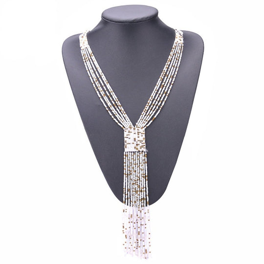 Women's Long Bohemian Tassel Necklace