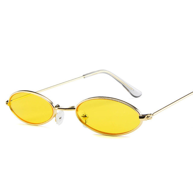 Vintage Oval Sunglasses Women/Men Retro Clear Lens Eyewear Sun Glasses For Female UV400