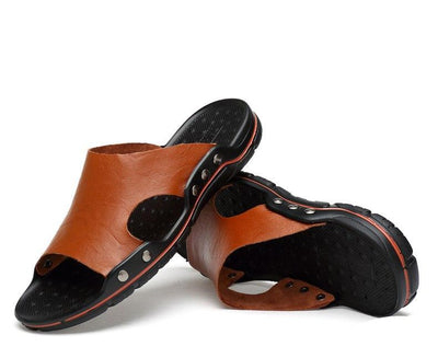 Men's Vintage Genuine Cow Leather Beach Sandals