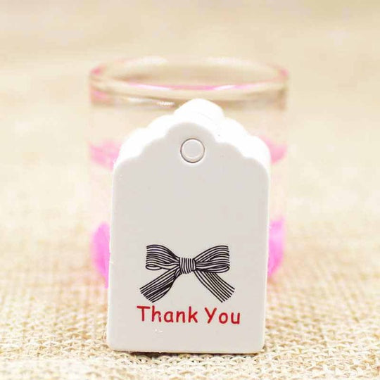100 Piece: Cute Paper Handmade Gift Label Tags