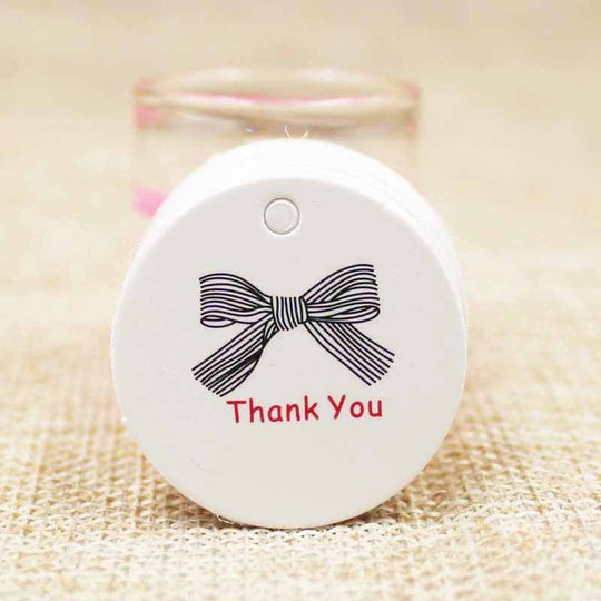 100 Piece: Cute Paper Handmade Gift Label Tags