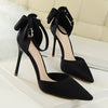 Pumps High Heels Women Wedding Heels   Pumps Party shoes For Women Heel butterfly-knot Shoes Sandals Women 5196-1