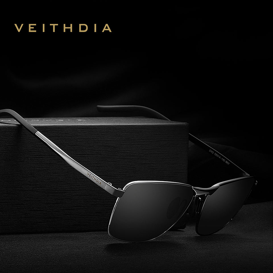VEITHDIA Brand Men's Vintage Sunglasses Polarized UV400 Lens Eyewear Accessories Male Sun Glasses For Men/Women gafas VT2462
