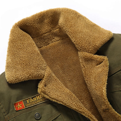 Men's Pilot M1 Fur Lined Collared Winter Jacket