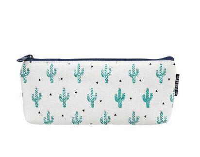 Cactus Canvas Pencil Case