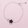 SA SILVERAGE Black Gemstone Star Bracelets & Bangles for Women 925 Sterling Silver Aventurine Bracelet Women Fine Jewelry