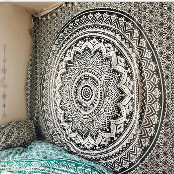 Indian Tapestry Wall Hanging Thin Blanket Yoga