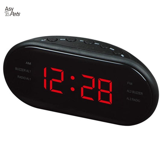 Modern AM/FM LED Clock Radio