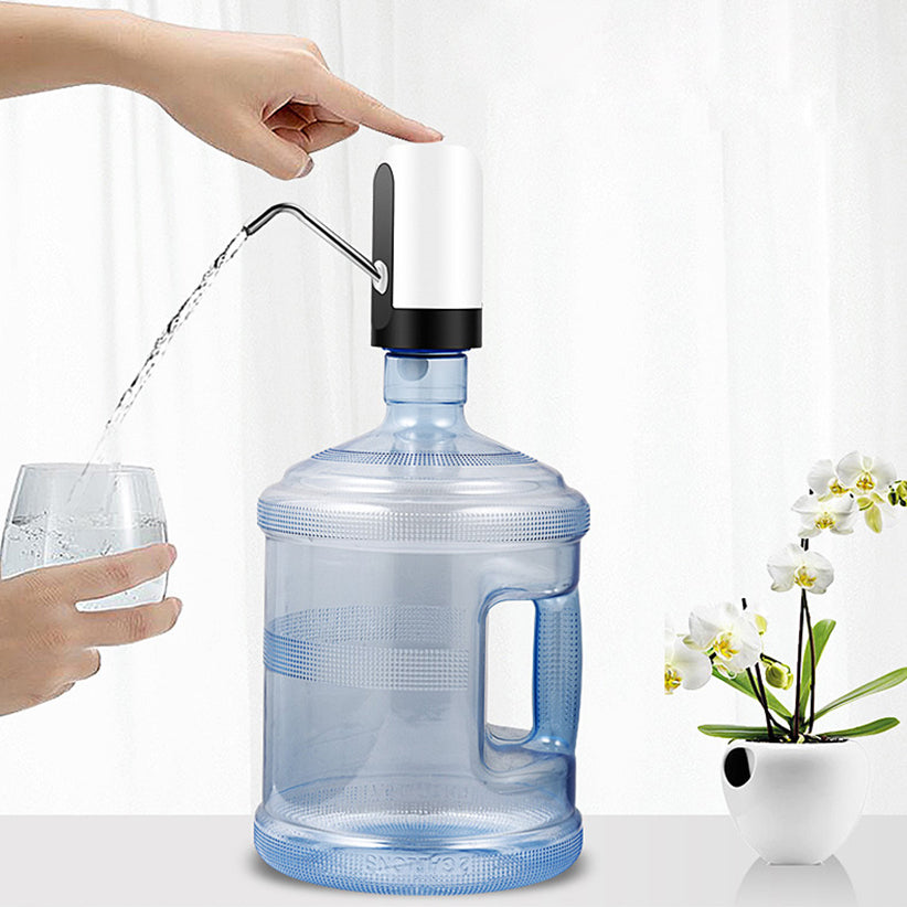 Stainless Steel Electric Rechargeable Drinking Big Bottled Water Pump Faucet