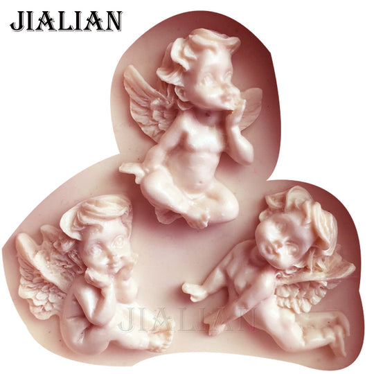 Baby Angel-Shaped Silicone Cake Decoration Mold
