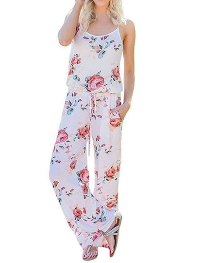 Women's Floral Loose Fit Jumpsuit