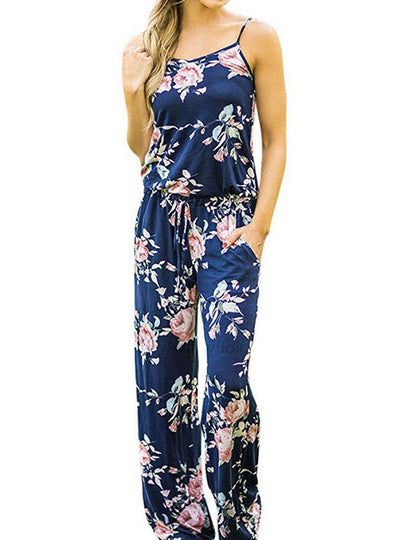 Women's Floral Loose Fit Jumpsuit