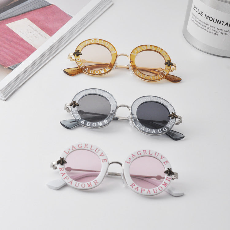 Designer Kids Round Frame Sunglasses Children Glasses UV400