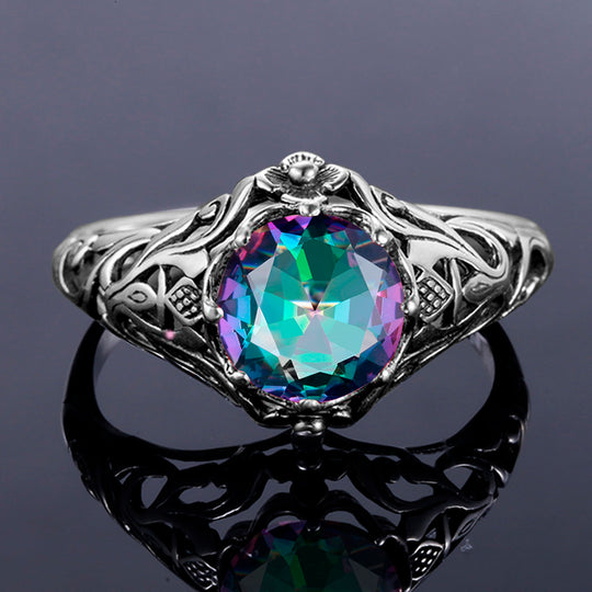 Women's Mystic Rainbow Topaz Ring