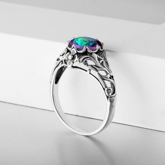 Women's Mystic Rainbow Topaz Ring