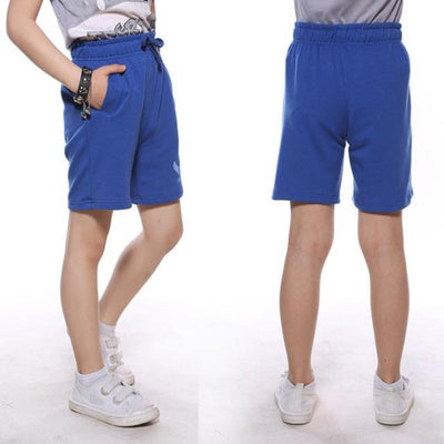 The boy all-match sports shorts in the summer of children aged 3-11 print cotton blended comfortable shorts