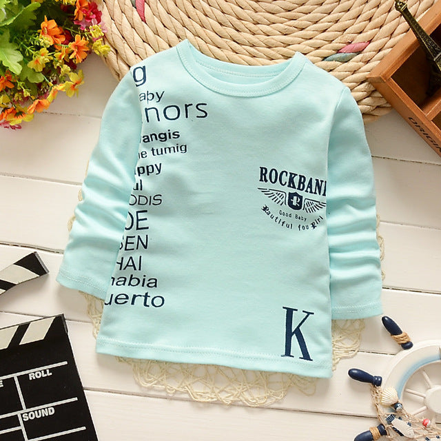 Baby Girls Clothes Kid Cute Bee Printed Cotton T Shirts Boys T Hisrts Clothes Children Long Sleeve T-Shirts Infant  Tee Tops