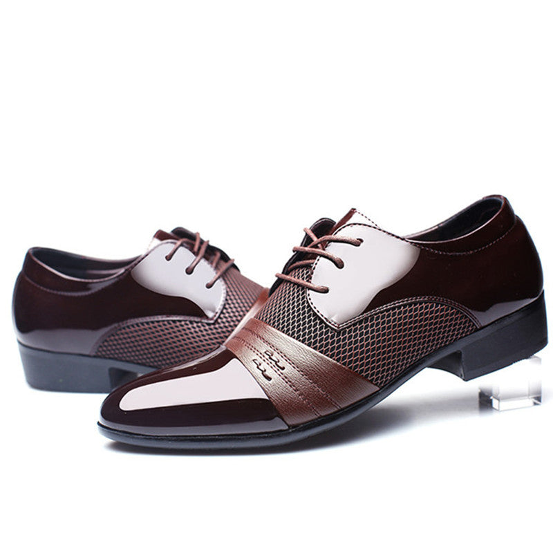 Men's Business Flat Shoes Black Brown Breathable Low Top Men Formal Office Shoes