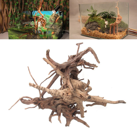 Aquarium Decoration Wood Natural Trunk Driftwood Tree Aquarium Fish Tank Plant Stump Ornament Landscap Decor W212