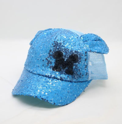 BINGYUANHAOXUAN Sequins Ear Hats Kids Snapback Baseball Cap With Ears Funny Hats Spring Summer Hip Hop Boy Hats Caps
