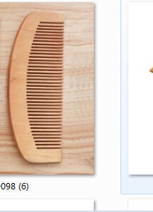 Anti-Static Pocket Wooden Comb Peach Wood Hair Comb Hair Salon Styling Tools Hairdressing Hair Care Barbers Handle Brush 14cm
