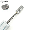 HYTOOS New Tungsten Carbide Nail Drill Bit Cuticle Clean Burr Bits For Manicure Pedicure Electric Drill Accessories Gel Removal