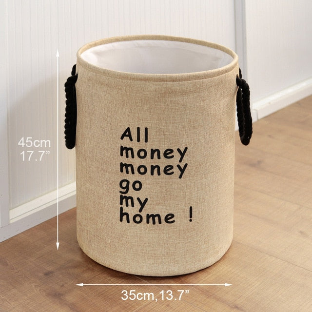 Multi-Purpose Cotton Storage Basket / Laundry Hamper