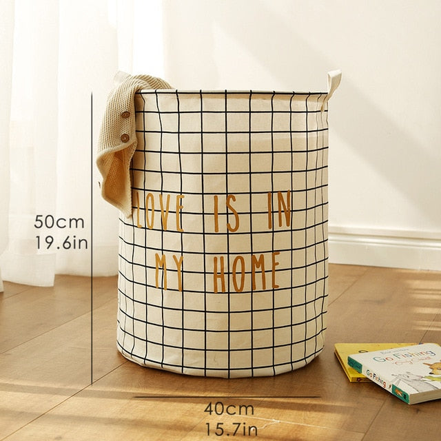 Multi-Purpose Cotton Storage Basket / Laundry Hamper