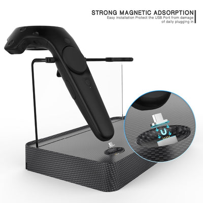 Controller wireless magnetic adsorption charging Double Charging Station For HTC VIVE / PRO VR Controller Double Handle Charging