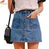 Denim Skirt High Waist A-line Mini Skirts