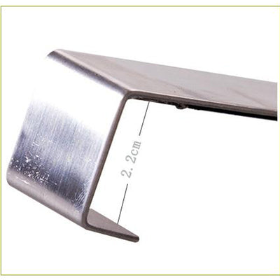 ORGANBOO 1PC multifunction stainless steel hook for storage rack kitchen organizer towel cloth hanger shelf 23 * 7 * 2.2 cm