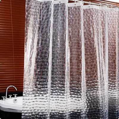 Waterproof Shower Curtain 12 Hooks For The Bathroom  High Quality Bath Bathing Sheer For Home Decoration25