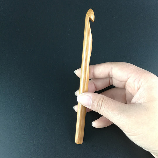 Bamboo Handle Crochet Hook Knitting Needles Set