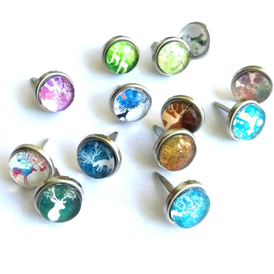 Glass Gemstone and Rhinestone Metal Beads for Scrapbooking