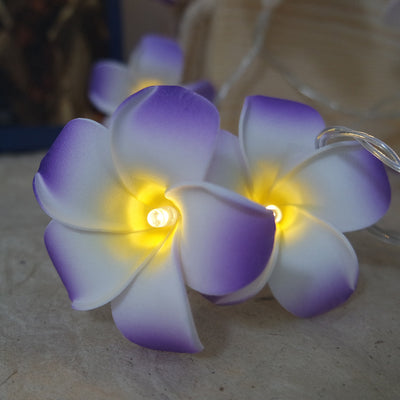 Handmade Hawaii flower string leds, AA Battery holiday led lighting, Event and Parties garland decoration,wedding decorative led