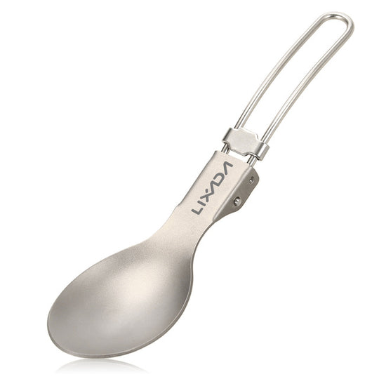 Lightweight Titanium Folding Camping Spoon / Fork