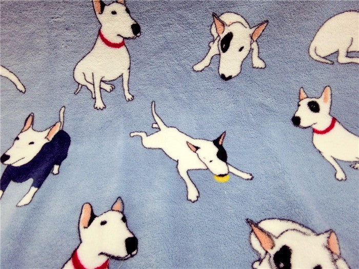 Bull Terrier Fleece Dog Blanket Cover